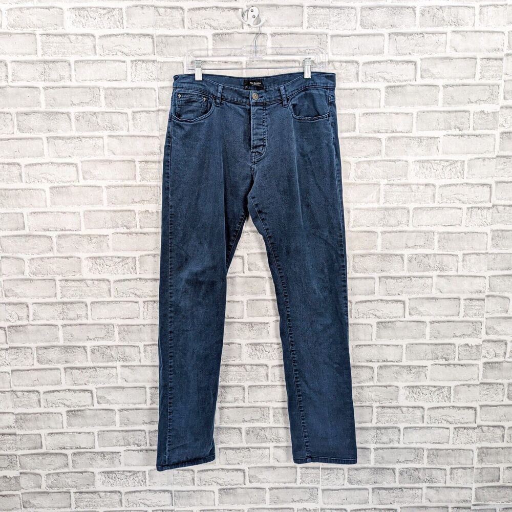 The Kooples Men's 5 pocket Denim Jeans Button fly in blue size 34 Regular